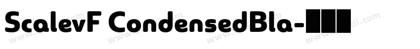 ScalevF CondensedBla字体转换